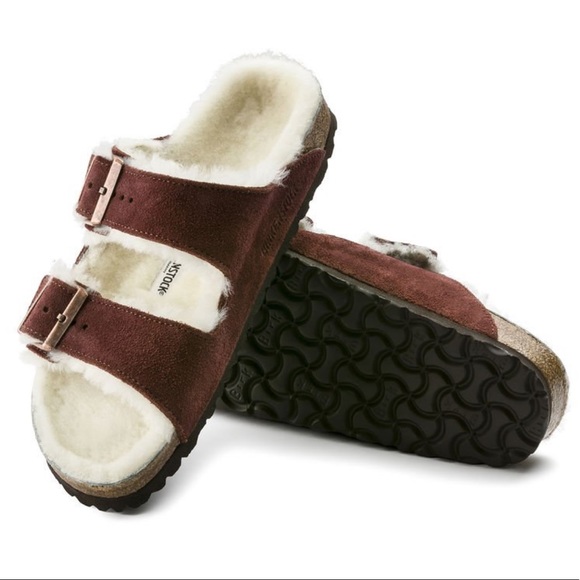 Birkenstock Arizona Shearling Sandals - Picture 2 of 8